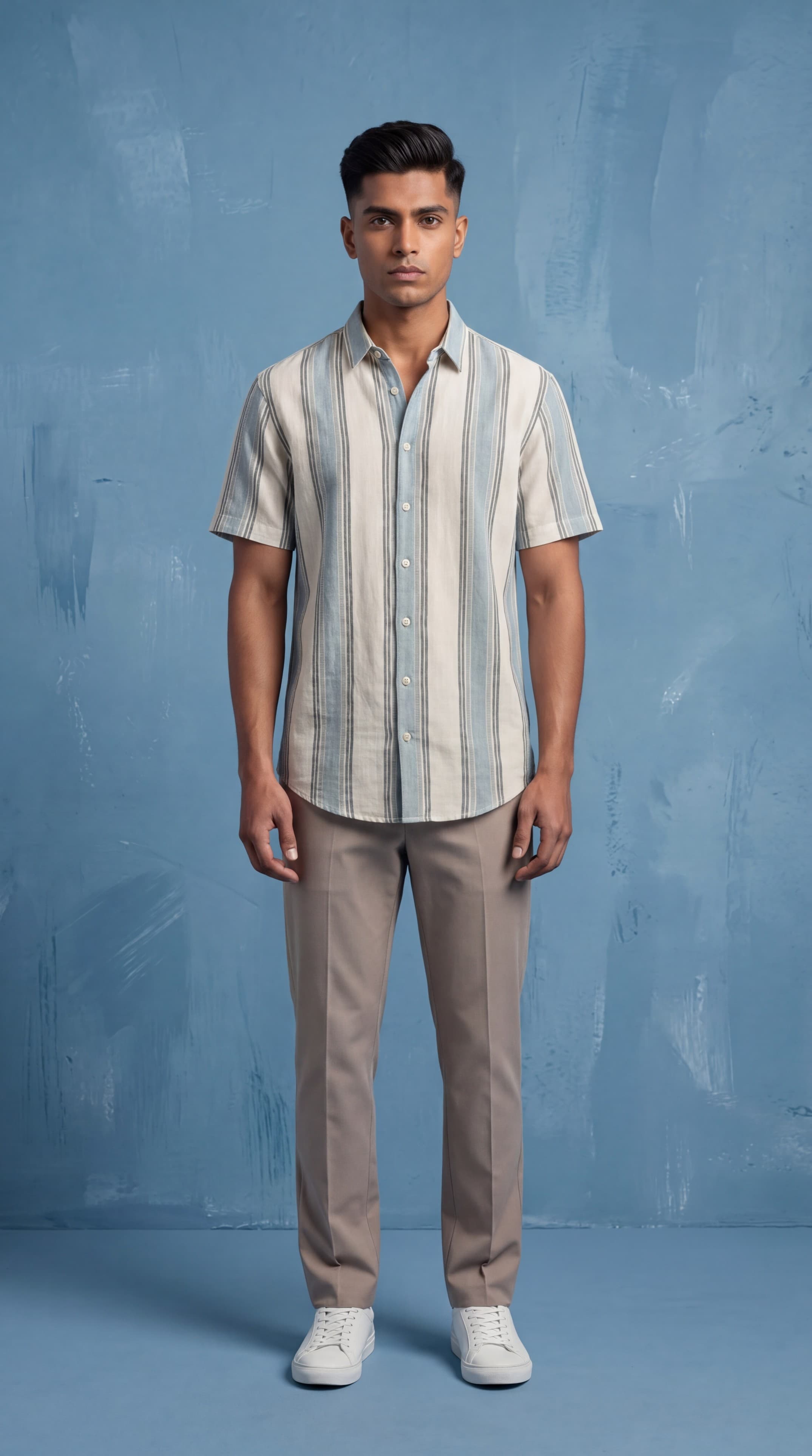 Men's topwear product shoot example