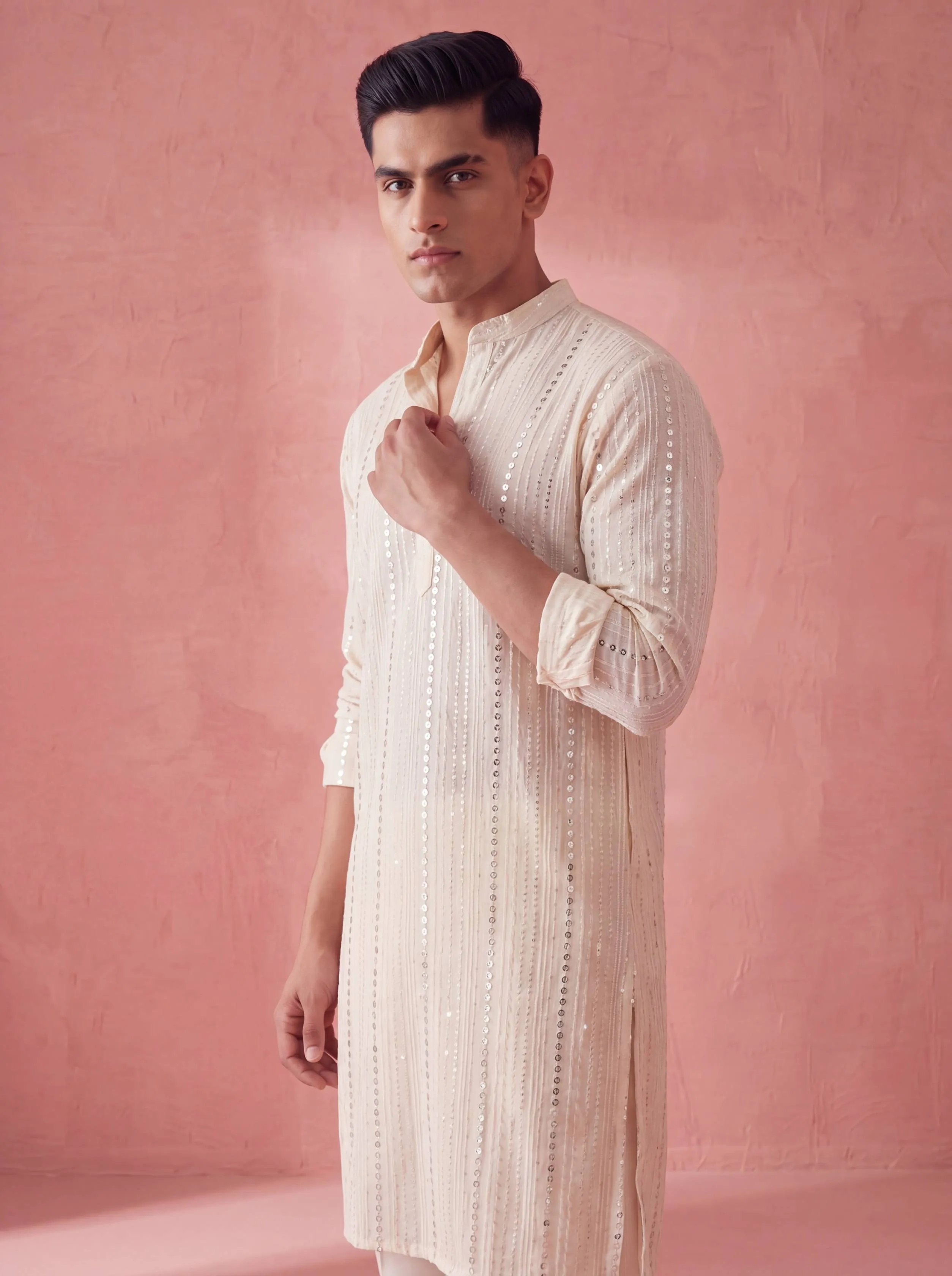 AI generated men's ethnic wear product photography